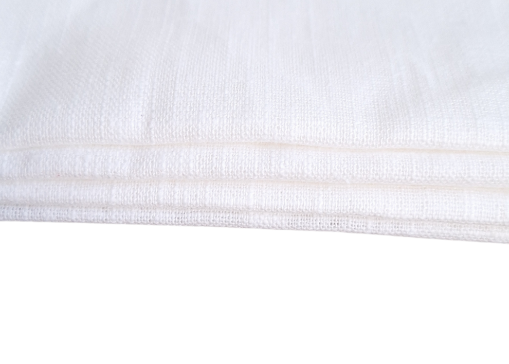 Serviettes de table en lin écru - Lot de 4