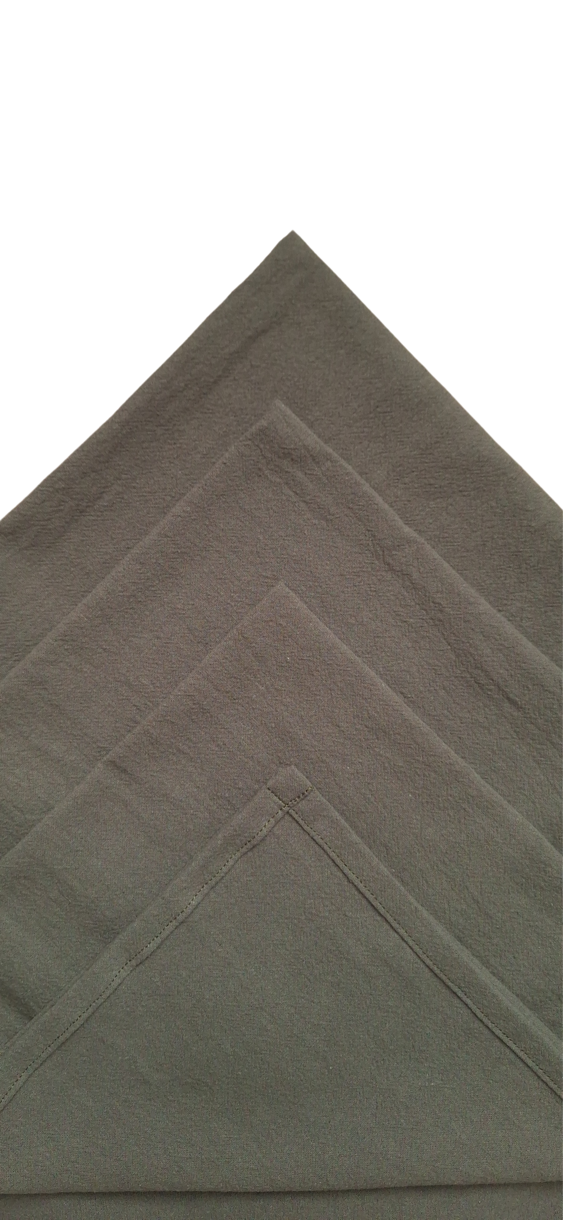 Serviettes de table en coton vert militaire - Lot de 4