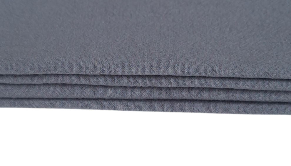 Serviettes de table en coton gris anthracite - Lot de 4